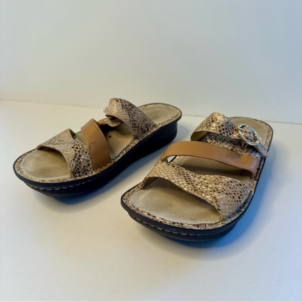 Alegria Colette Posh Gold Sandal Size 7-7.5 EU 37 - Picture 10 of 12
